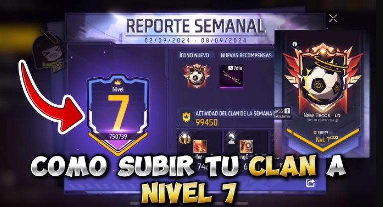Subir de nivel el clan en Free Fire