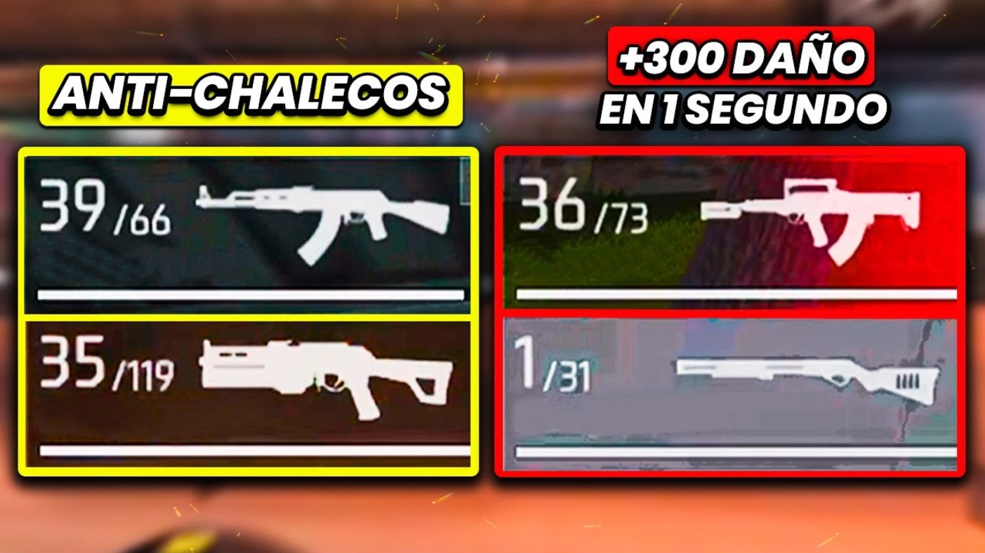 Las mejores armas de Free Fire